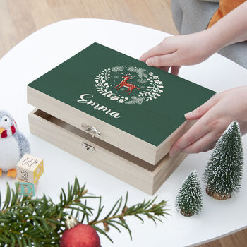 Personalised Woodland Deer Christmas Eve Box, 9 of 12