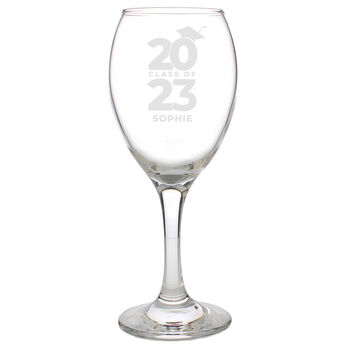 Personalised Graduation Wine Glass, 5 of 6