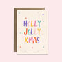 Holly Jolly Christmas Card | Festive | Holiday, thumbnail 3 of 3