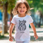 Personalised Colour In Childrens Cat T Shirt, thumbnail 1 of 6