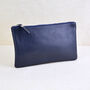 Personalised Monogram Small Leather Clutch Bag, thumbnail 5 of 10