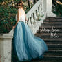 Blush Pink Wedding Skirt | Maxi Tulle Skirt For Women, thumbnail 10 of 12