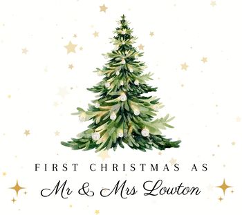 First Christmas As Mr And Mrs Scented Candle Gift For Newly Married Couple, 7 of 8