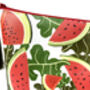 Watermelon Vegan Leather Cosmetic Bag, thumbnail 4 of 7