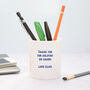 'Crochet Rainbow' Personalised Teacher Pen Pot, thumbnail 2 of 2