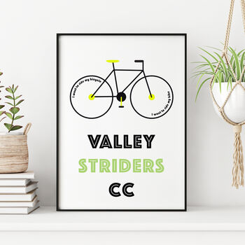 Personalised Cycling Club Print, 12 of 12