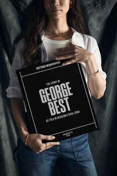 George Best Personalised UK Sports Gift Newspaper Book, 7 of 11