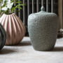 Large Dimpled Storage Pot With Lid, thumbnail 1 of 1