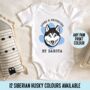 Siberian Husky Baby Onesie, thumbnail 1 of 6