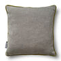 Luxury Soft Brushed Linen Blend Cushion Light Grey With Optional Piping, thumbnail 1 of 5
