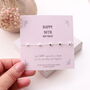 50th Birthday Sterling Silver Hearts Bracelet, thumbnail 1 of 5