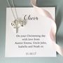 Personalised Sterling Silver Christening Necklace, thumbnail 4 of 5