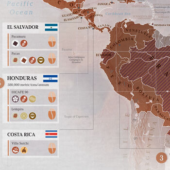 Coffee World Map, 3 of 7
