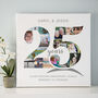 Personalised Silver Wedding Anniversary Collage, thumbnail 7 of 11