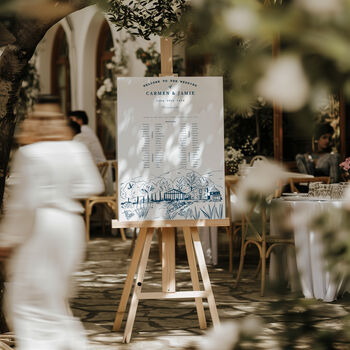 Wedding Table Plan With Hand Illustrated Bespoke Venue, 2 of 6