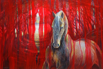 Oil Painting, Horse Metamorphosis, 2 of 6