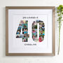 Personalised 40th Birthday Photo Collage, thumbnail 6 of 9