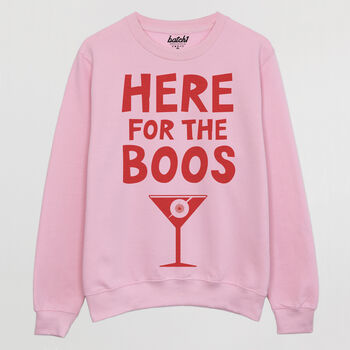 Here For The Boos Women's Halloween Sweatshirt, 4 of 4