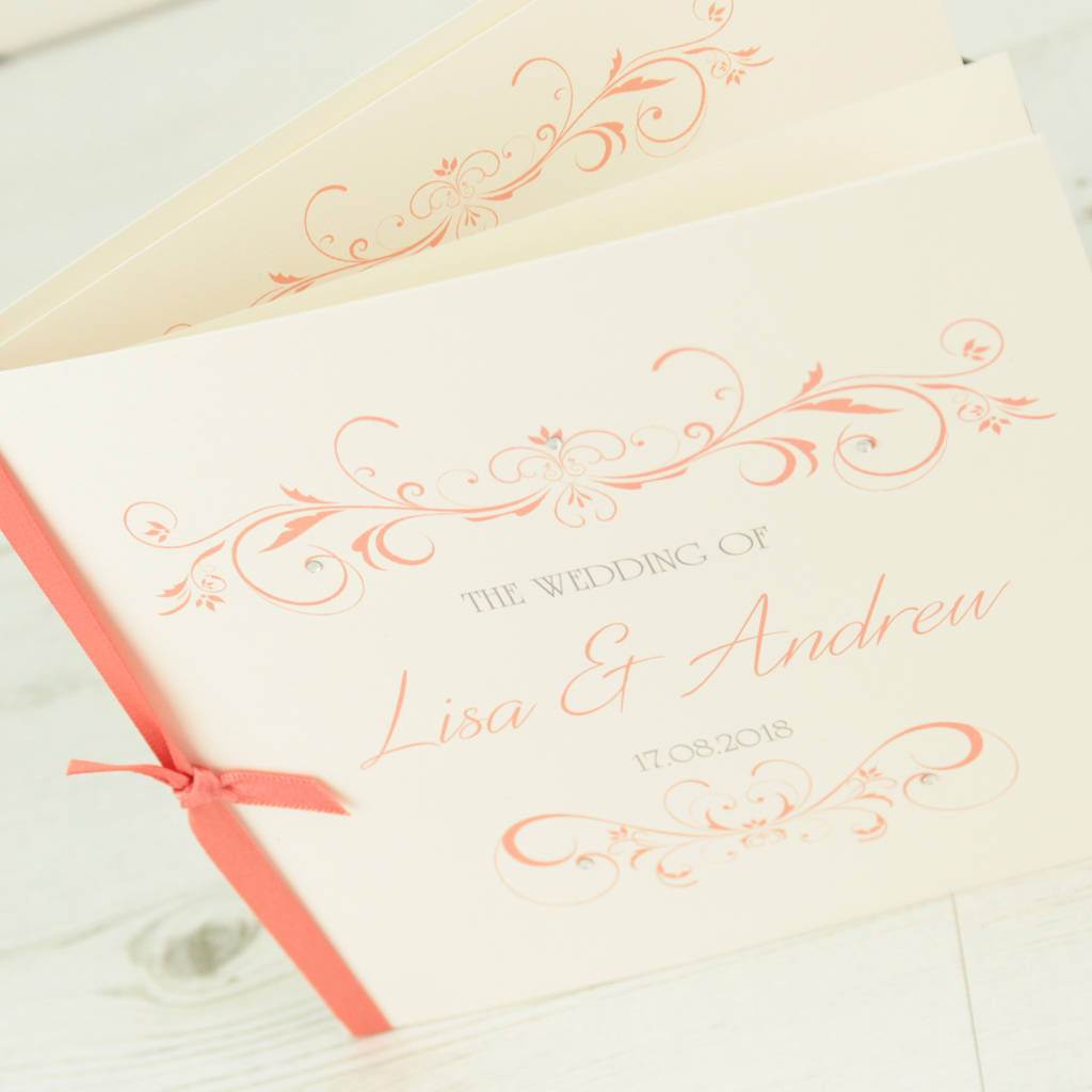 Single Fold Wedding Invitations 1