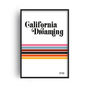 California Dreaming Giclée Retro Art Print, thumbnail 2 of 4