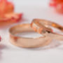 Wedding Bands In 9ct Rose Recycled Gold, thumbnail 4 of 8