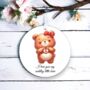 Personalised Cute Bear Love Heart Hand, thumbnail 1 of 2