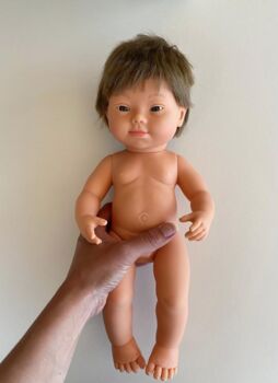 Miniland Caucasian Boy Doll With Down's Syndrome, 12 of 12