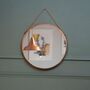 Hanging Mirror With Copper Finish And Chain, thumbnail 1 of 2
