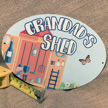 Garden Shed Personalised Sign For Shed And Gardener, 2 of 4