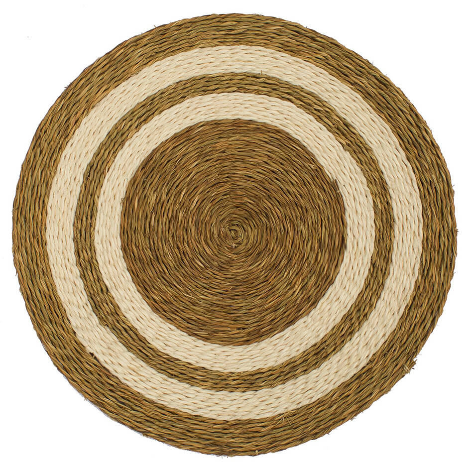 Striped Round Grass Placemat By Gone Rural Uk