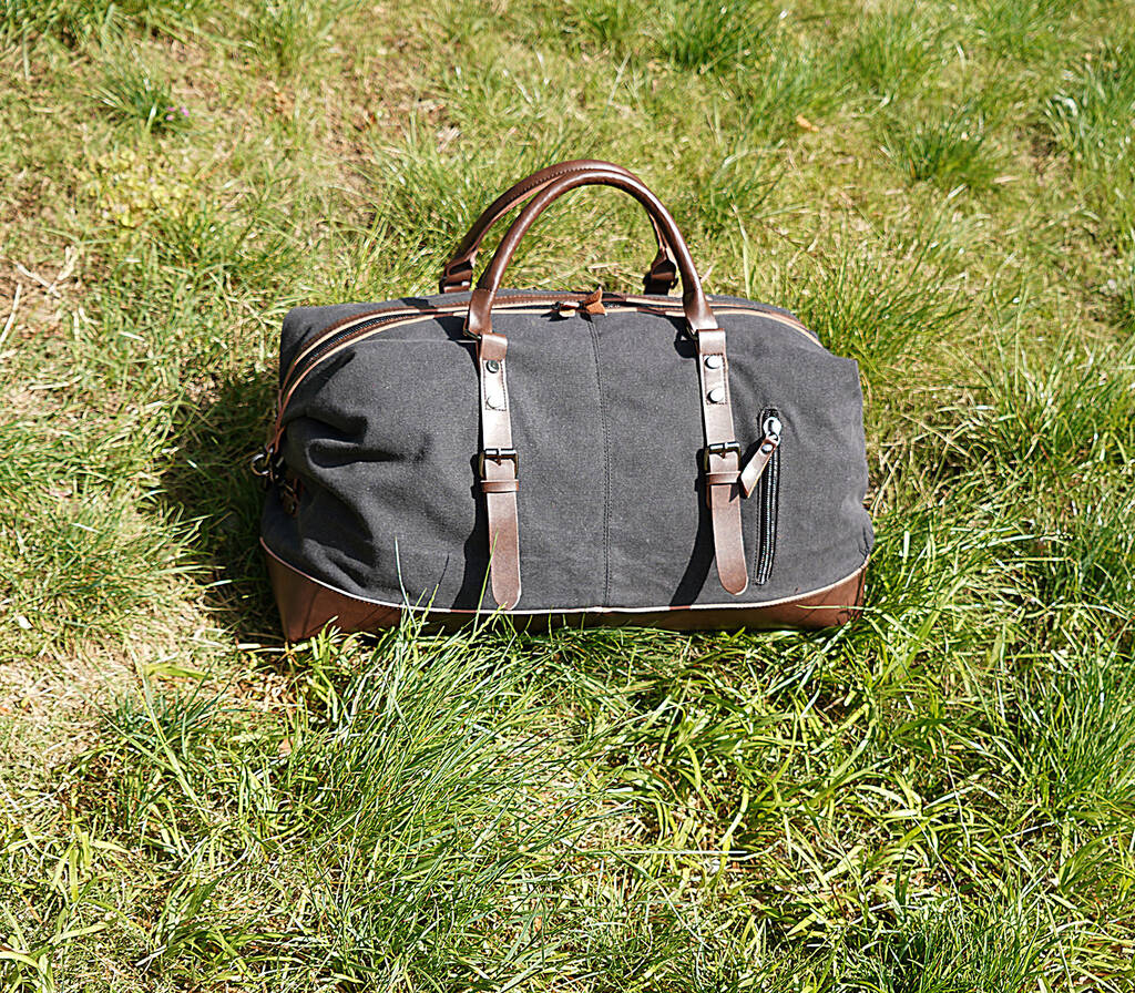 Canvas Classic Holdall Duffel Bag By EAZO | notonthehighstreet.com