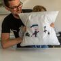 Personalised Childs Drawing Cushion, thumbnail 4 of 9