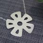 Sterling Silver Watercolour Daisy Necklace, thumbnail 2 of 3