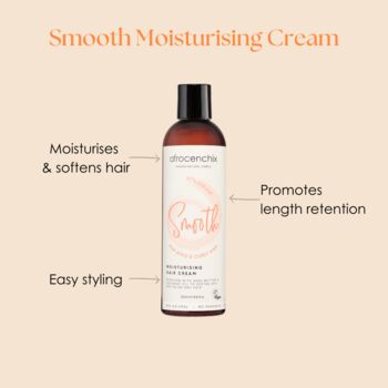 Smooth Natural Moisturising Cream For Nourished Frizz Free Curls 250ml, 4 of 9