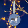Frenchie Personalised Dog Christmas Tree Decoration, thumbnail 4 of 7