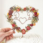 Personalised Pastel Dried Flower Cake Topper, thumbnail 3 of 5