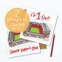 Liverpool Fc Father's Day Card, Anfield, thumbnail 1 of 4