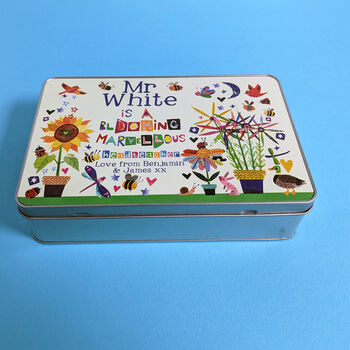 Personalised Blooming Marvellous Teacher Tin, 3 of 4