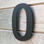 Modern Black House Numbers 200mm Acrylic Floating, thumbnail 2 of 10