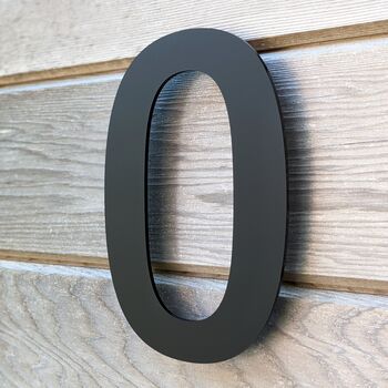 Modern Black House Numbers 200mm Acrylic Floating, 2 of 10