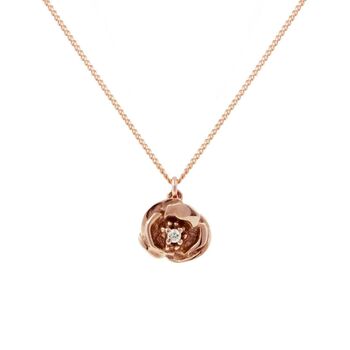 Poppy Diamond Necklace Silver/Gold/Rose Gold, 5 of 9