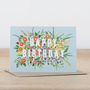 Floral Happy Birthday Greeting Card, thumbnail 6 of 6