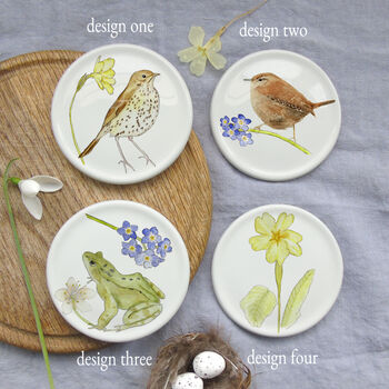 Spring Bone China Coasters, 2 of 8