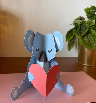 Handmade Pop Up Koala Card, 2 of 4