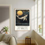 Natural History Museum Midnight Whale Art Print, thumbnail 3 of 4