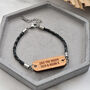 Personalised Men's Woodgrain Secret Message Bracelet, thumbnail 5 of 7