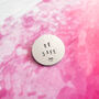Be Safe Pocket Token Hand Stamped, thumbnail 1 of 4