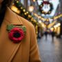 Handmade Felt Poppy Brooch, thumbnail 3 of 3