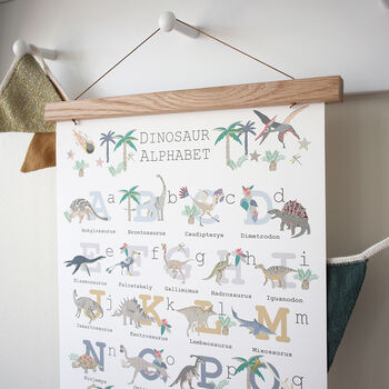 Childrens Dinosaur Alphabet Print, 6 of 6