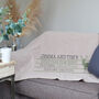 Couples Christmas Movie Night Personalised Blanket, thumbnail 1 of 3